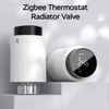 Kép 13/16 - Okos termosztatikus radiátorszelep LED kijelzővel, programozható termosztát, mobilapp/hangvezérlés - Fekete-fehér