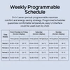 Kép 14/16 - Okos termosztatikus radiátorszelep LED kijelzővel, programozható termosztát, mobilapp/hangvezérlés - Fekete-fehér