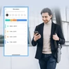 Kép 15/16 - Okos termosztatikus radiátorszelep LED kijelzővel, programozható termosztát, mobilapp/hangvezérlés - Fekete-fehér