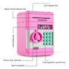 Kép 8/13 - Malacpersely elektronikus mini ATM pénzspóroló jelszavas pénztároló gyerekeknek születésnapi ajándék - Pink