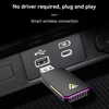Kép 10/10 - Vezeték nélküli átalakító 2 az 1-ben autós vezetékesről vezeték nélküli modul USB-A/USB-C, hangulatvilágítással