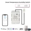 Kép 5/13 - Ewelink wifi hőmérséklet- és páratartalom-kapcsoló, app vezérlés, adatstatisztika, IFTTT, Alexa, Google assistant - 1 m vízálló hőmérséklet-érzékelő