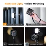 Kép 8/9 - K&F Concept zseblámpa LED videó fény, mágneses, állítható 2500K-9900K, 15 effekt, vlog, szelfi, fotó - Fekete