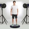 Kép 10/15 - 45 cm-es motoros forgó kijelzőállvány távirányítóval, 360°-ban forgatható, 100 kg teherbírás, alacsony zajszint - Fekete
