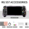 Kép 3/10 - ANBERNIC RG557 játékkonzol, Android 14, 12GB RAM/256GB, 5,48" AMOLED, WiFi 6E, BT 5.3, 8 óra, PS2 emuláció - Áttetsző lila, 256GB memória