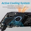Kép 6/10 - ANBERNIC RG557 játékkonzol, Android 14, 12GB RAM/256GB, 5,48" AMOLED, WiFi 6E, BT 5.3, 8 óra, PS2 emuláció - Fehér, memória nélkül