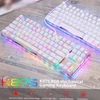 Kép 10/13 - MOTOSPEED K87S mechanikus billentyűzet játékhoz, vezetékes USB piros switch