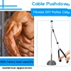 Kép 4/10 - DIY Fitness csiga kábelgép bicepsz kéz erősítő edzés tricepsz kötél