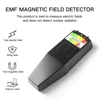 Kép 3/4 - Elektromágneses mező EMF Gauss-mérő Sugárzásérzékelő Hordozható EMF Mágneses mező monitor 5 LED - fekete