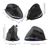 Kép 8/15 - Zelotes C-18 függőleges vezetékes gamer egér, 11 programozható gombbal, állítható, 10000DPI lézermotorral, RGB fénysávval, 128KB beépített memóriával