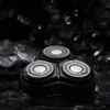 Kép 4/6 - 2 db Xiaomi Enchen BlackStone 3D okos lebegőpengés elektromos borotva, vízálló, USB töltés, férfiaknak – Fekete