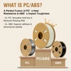 Kép 3/7 - ERYONE ötvözetű PC/ABS 3kg filament 3D nyomtatóhoz – Fehér