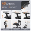 Kép 7/9 - NEWTRAL MAGICH003 ergonomikus irodai szék, automatikus háttámla, állítható fejtámla, 3D karfa - Fekete