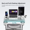 Kép 4/7 - NEWTRAL MAGICH003 ergonomikus irodai szék levehető asztallal, automatikus háttámla, állítható fejtámla, 3D karfa - Szürke