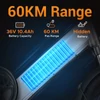 Kép 4/7 - HillMiles Mile 1 elektromos kerékpár, 250W, 36V 10,4Ah, 14" gumi, 25km/h, 60km hatótáv, tárcsafék, teleszkóp - Kék