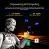 Kép 12/12 - GEEKOM A8 AI Mini PC, AMD Ryzen 7 8745HS, 8 mag, max. 5,1GHz, 32GB DDR5 RAM, 1TB SSD, 4 kijelzős, WiFi 6E, BT 5.2