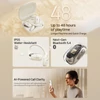 Kép 9/11 - SHOKZ OpenFit 2 nyitott fülhallgató, vezeték nélküli Bluetooth, 48 óra üzemidő, IP55, Bluetooth 5.4 - Fehér