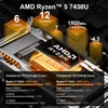 Kép 8/12 - Ninkear A15 Pro laptop, 16" 2560×1600, 120Hz, Ryzen 5 7430U, 16GB RAM, 1TB SSD, WiFi6, BT5.2, ujjlenyomat, háttérvilágítás