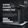 Kép 2/7 - JARVIS X3 erőteljes turbó ventilátor – 130 000 fordulat/perc, kefementes motor, 3000 mAh akkumulátor kapacitás, három sebesség fokozat