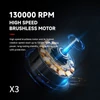 Kép 4/7 - JARVIS X3 erőteljes turbó ventilátor – 130 000 fordulat/perc, kefementes motor, 3000 mAh akkumulátor kapacitás, három sebesség fokozat