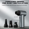 Kép 4/6 - JARVIS X7 erőteljes turbó ventilátor – 9 000 fordulat/perc, kefementes motor, 15W gyorstöltés, 2500 mAh akkumulátor kapacitás, három sebesség fokozat