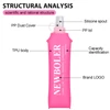 Kép 8/8 - NEWBOLER BOT200 összecsukható, BPA-mentes, puha sportkulacs – 500ml, Pink