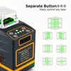 Kép 8/9 - CIGMAN CM-701 önszintező 3x360° keresztvonalas lézeres szintező – impulzus mód, ±3° automatikus szintezés, 20 órás üzemidő, építkezéshez, felújításhoz