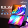 Kép 5/6 - MINIX SF15 összecsukható hordozható monitor, 2×15,6" FHD IPS kijelző, HDR, 178° látószög, beépített hangszórók