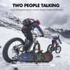 Kép 3/7 - Houtonsen S3 motoros sisak headset, 1000 m intercom, 30 óra üzemidő, RGB fény, Bluetooth 5.1, Type-C, IP67 vízálló - 1 db