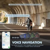 Kép 4/7 - Houtonsen S3 motoros sisak headset, 1000 m intercom, 30 óra üzemidő, RGB fény, Bluetooth 5.1, Type-C, IP67 vízálló - 1 db