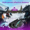Kép 4/11 - Houtonsen V8 Plus motoros sisak headset, 1000m 2-fős intercom, 30h üzemidő, zajszűrés, MP3/GPS/FM, AI asszisztens, IPX67, BT 5.2, 2 db/csomag