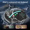 Kép 5/11 - Houtonsen V8 Plus motoros sisak headset, 1000m 2 fős intercom, 30h üzemidő, zajszűrés, MP3/GPS/FM, AI asszisztens, IPX67, Bluetooth 5.2