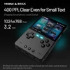 Kép 5/8 - Trimui Brick kézi játékkonzol, 128GB TF kártya, 3.2" 1024x768 IPS kijelző, 8GB eMMC, 5 óra üzemidő, Type-C gyorstöltés, fekete