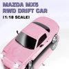 Kép 2/6 - LD 1804 1/18 RC drift autó 2,4 GHz RWD távirányítós játék - Pink