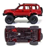 Kép 4/6 - WPL C54 RC Teherautó 1:16 4WD Terepjáró RTR Autó - Piros
