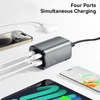 Kép 5/10 - ESSAGER 67W GaN asztali töltő, 2 USB-A + 2 Type-C, PD 3.0 QC 3.0 gyorstöltés, intelligens védelem, MacBook, Samsung, iPhone 15, laptophoz