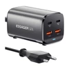 Kép 1/10 - ESSAGER 67W GaN asztali töltő, 2 USB-A + 2 Type-C, PD 3.0 QC 3.0 gyorstöltés, intelligens védelem, MacBook, Samsung, iPhone 15, laptophoz