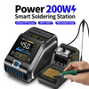 Kép 3/8 - FNIRSI DWS-200 F245 prémium 200W forrasztóállomás 6 heggyel, 2 segédkézzel, színes kijelzővel, hőfok tárolás, görbe mód