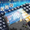 Kép 3/7 - R36S retro játékkonzol, 10 000 játékkal, ArkOS 2.0, 20 emulátor, 3,5" IPS kijelző - Piros, 64GB kártya