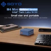 Kép 8/12 - SOYO M4 Mini PC, Intel N150 4 mag 3,6GHz, 12GB LPDDR5 RAM, 512GB SSD, 2×HDMI+DP 4K, WiFi 5, BT 5.0, 3×USB3.2, 2×RJ45, Type-C, audio