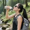 Kép 7/9 - NEWBOLER BOT225 összecsukható, puha, BPA-mentes sportkulacs – 700 ml, fehér