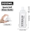Kép 2/8 - NEWBOLER BOT225 összecsukható, puha, BPA-mentes sportkulacs – 300 ml, fehér