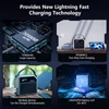 Kép 4/13 - NEWSMY P72 hordozható tápállomás, 268W, 270Wh/72000mAh LiMnFePO4 akku, fényszóró, 2×100W USB-C PD, 5 kimenet