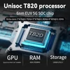 Kép 4/8 - ANBERNIC RG556 játékkonzol 8714 játékkal, 8GB RAM, 128GB tárhely, Android 13, 5,48" AMOLED, WiFi, BT, 8 óra - Átlátszó kék, TF kártya nélkül