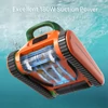 Kép 6/8 - Seauto Crab vezeték nélküli robot medencetisztító (2025), 2,5 óra üzemidő, 3,5L szűrő, falmászás, 2000 négyzetlábig - Narancs