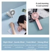 Kép 8/17 - YL09 hordozható, újratölthető kézi ventilátor, 2000mAh, 180°-ban hajtható, dupla lapát, 4 fokozat - Pink