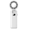 Kép 1/18 - WT21 hordozható kézi ventilátor, 3600mAh akkumulátor, nagy sebességű motor, 180°-ban hajtható, LED kijelző, 100 fokozat - Fehér