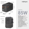Kép 7/7 - MINIX TP85 85W univerzális utazóadapter, 3 USB-C, 2 USB-A