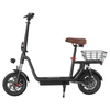 Kép 2/6 - iScooter i12 elektromos roller üléssel, hátsó kosárral, 500W motor, 36V 7,5Ah, 12" gumi, 35km hatótáv
