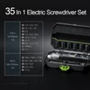 Kép 4/6 - Hanboost ES01 35 az 1-ben elektromos csavarhúzó készlet, mágneses bitekkel, kézi és elektromos mód, 4 nyomaték, 4 LED, PC/telefon/kamera/laptop/óra/drón javításhoz